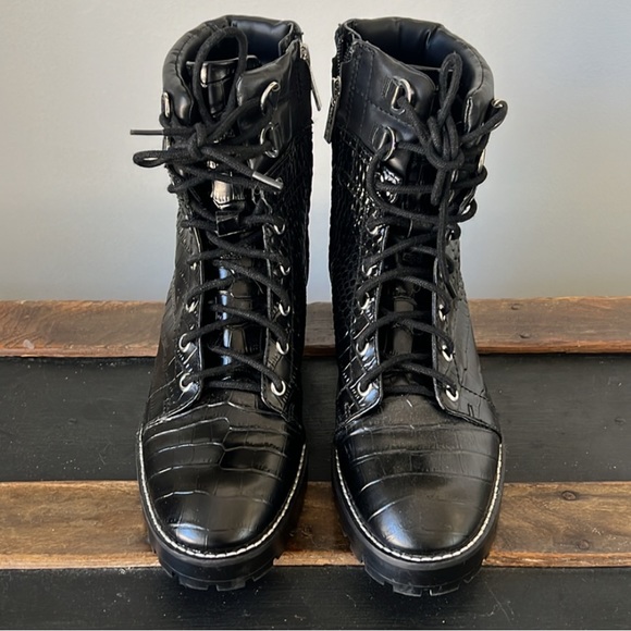 Crocodile-Alligator Combat Boots - Picture 3 of 5